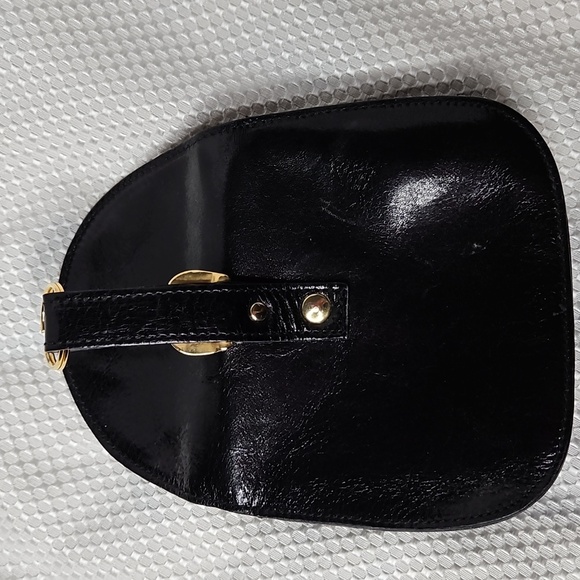 PELLATERI BLACK LEATHER POUCH - Picture 4 of 7